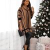 Winter Elegance: Women's Faux Fur-Trimmed Coat - Image 2